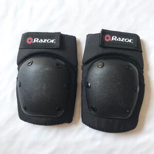 Razor Knee Pads Youth M Adjustable Hook & Loop Skate Skateboard Protection